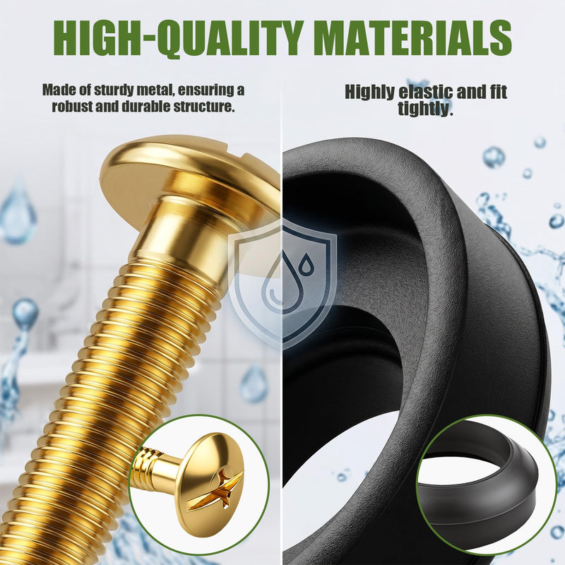 99-660 Tank to Bowl Bolt & Gasket Kit for Gerber Toilets,Compatible with Gerber 99-025 99-856 Series, for Avalanche AV2889X WS2889X LS28890 Toilets, Gerber Toilet Replacement Parts