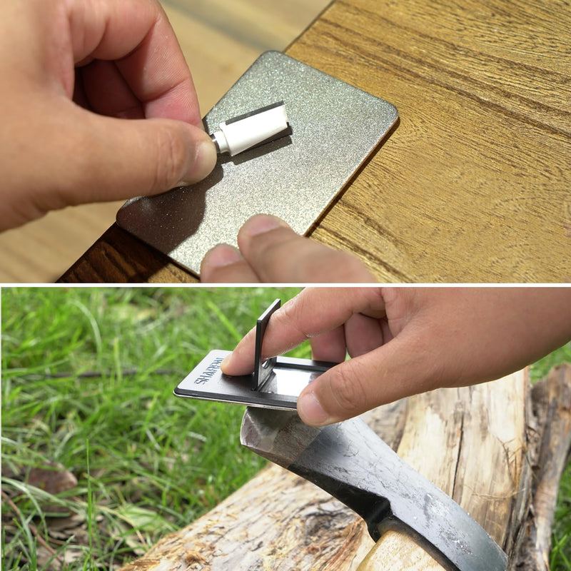 SHARPAL 116N Pocket Diamond Sharpening Card Stone (Coarse 325/Fine 600/Extra Fine1200) Kit Garden Tool File Survival Knife Sharpener 3-Pack: Coarse/Fine/Extra Fine
