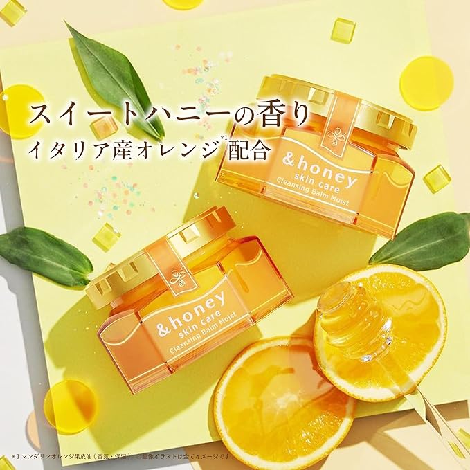 & Honey Cleansing Balm, Moist 3.2 oz (90 g), Set of 2 "Honey Beauty Cleansing" - NewNest Australia