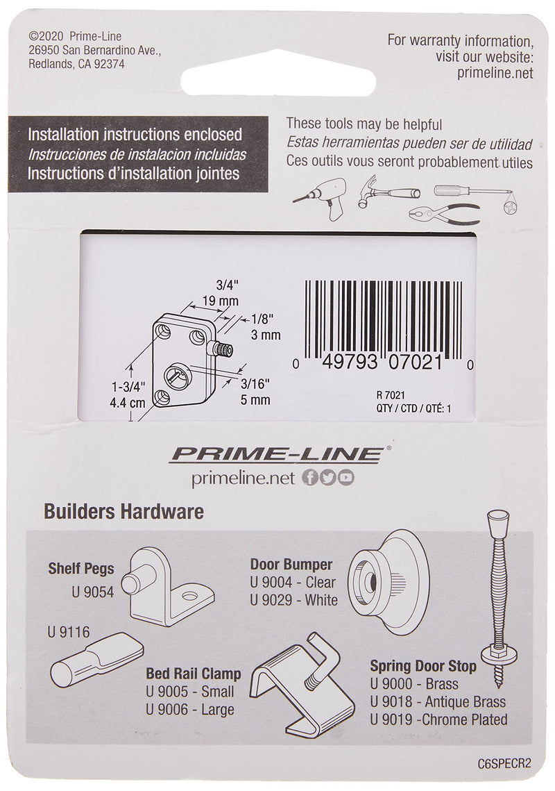 Prime-Line R 7021 Diecast, Right Hand RV Window Slant Sill Operator (Single Pack)