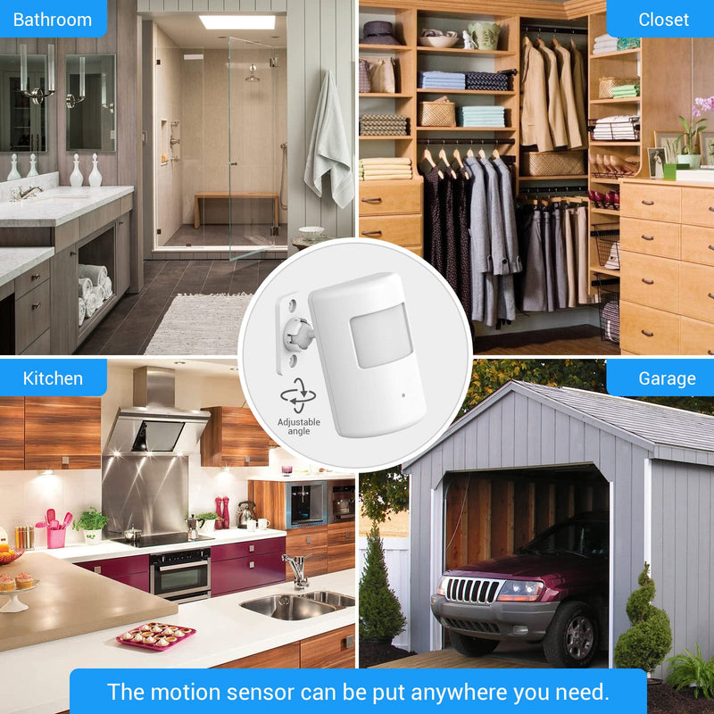SEHOMY Motion Sensor Switch with Outlet for Bathroom Kitchen, Control Bedroom lamp, exhaus, Range Hood, PIR Infrared Indoor Motion Activated Sensor Plug for air Conditioner, No Pair Required 1
