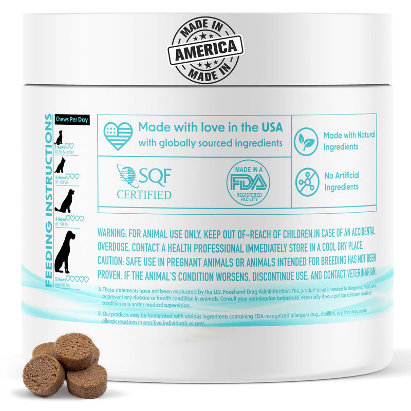 Fresh Breath Dental Chews for Dogs (120 Soft Chews) – Oral Care & Bad Breath Support – Turkey Tail Mushroom, Parsley & Kelp – Daily Teeth & Gum Support – Made in USA – Dr. Woow Fresh Breath Dental