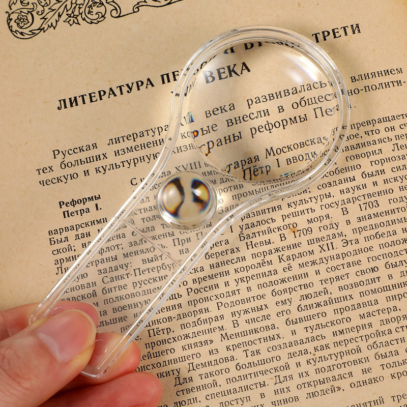 50 Pack Magnifying Glass for Kids, 15x and 5X Handheld Portable Magnifier for Home, Magnify Glasses Lens with 50 Lanyard for School Students Outdoor Explorer, Science Observation and Reading