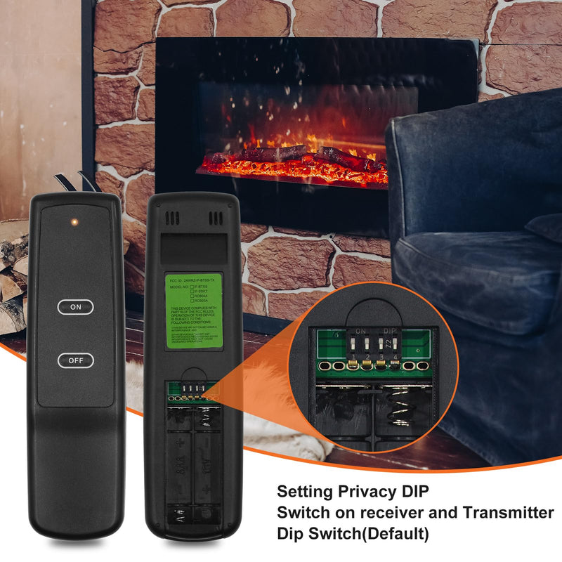 Gas Fireplace Remote Control Kit for Standard Millivolt Valve Appliances