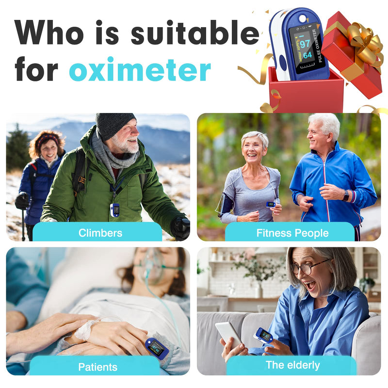 Easy@Home Fingertip Pulse Oximeter, Rotatable OLED Display to Show Waveform, SpO2 Blood Oxygen Saturation, Bar Graphs and Heart Rate Monitor, Co-branding-CMS50DA