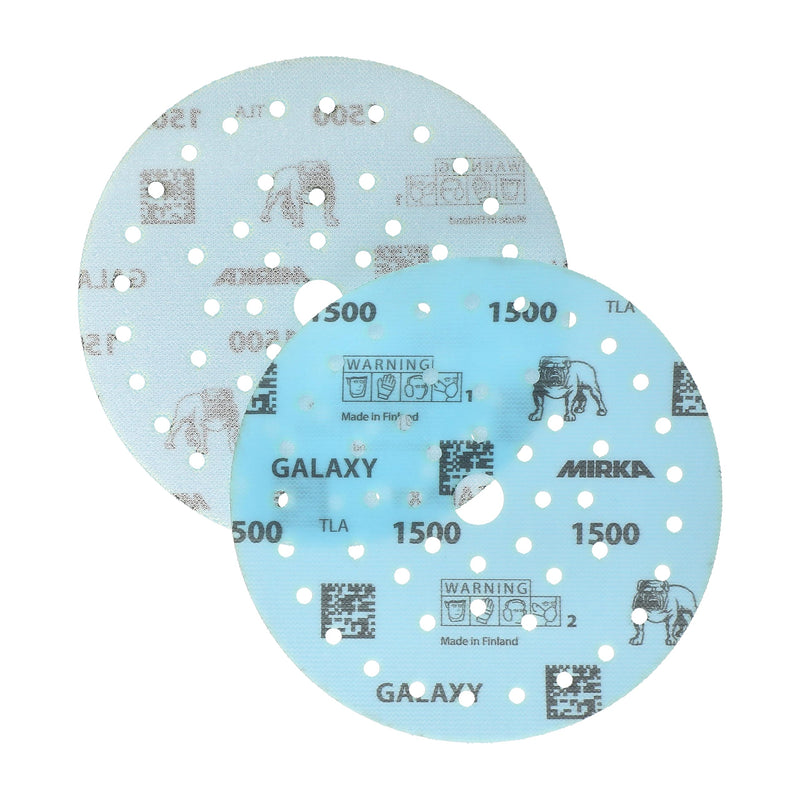 Mirka Galaxy Multifit Sandpaper 6 inch Grit 1500 50 Discs Pack