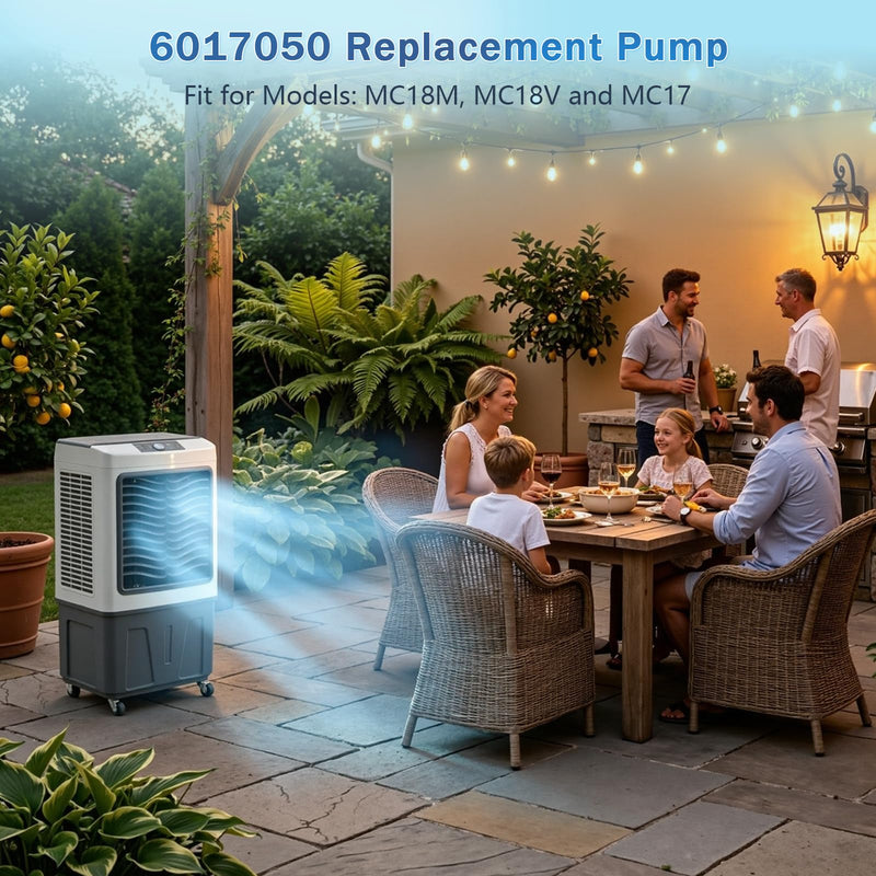 6017050 Swamp Cooler Part, Ultra Quiet Pump with Dry Run Protection