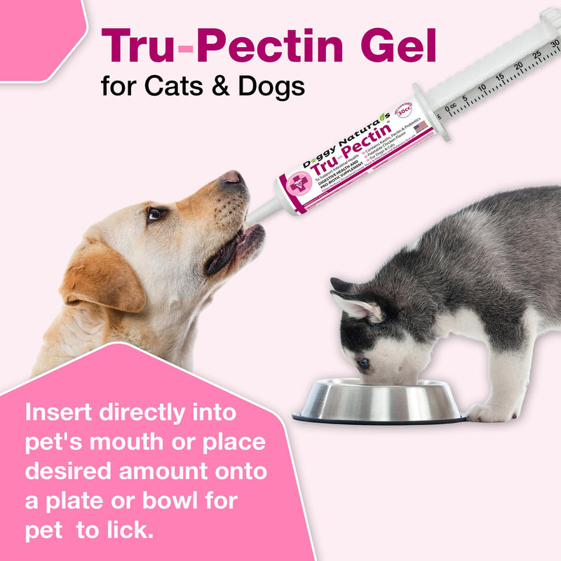 Tru-Pectin Anti-Diarrheal Oral Paste for Dogs & Cats – Chicken Liver Flavor –Helps Reduce Occasional Loose Stool & Diarrhea, Balance Gut pH, Support Normal Digestion & Gut Flora -Made in USA- 15cc
