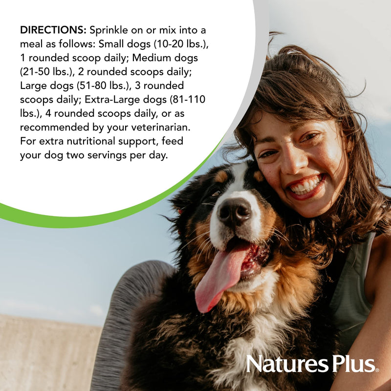 NaturesPlus FurBaby Multivitamin for Dogs - 10.4 oz - Supports Joint Health, Immune Function, Healthy Coat & Energy Production - Non-GMO - 60 Servings - PawsPlanet Australia