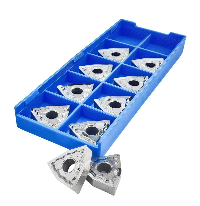 Carbide Inserts for Aluminum WNMG432/ WNMG080408 for Turning Cutting Tools10 PCS.
