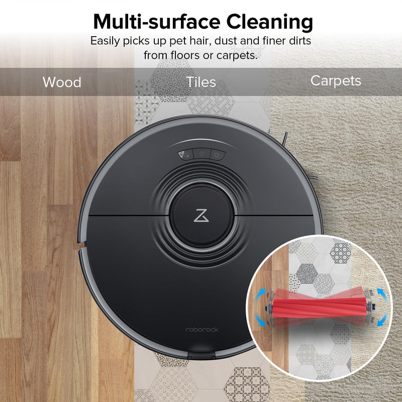 roborock Rubber Main Brush Replacement Q Revo Series, S7 Max Ultra, S7, S7+, S7 Max Ultra, S7 MaxV, S7 MaxV Plus, S7 MaxV Ultra, Q7 Series Robot Vacuum Main Brush-1