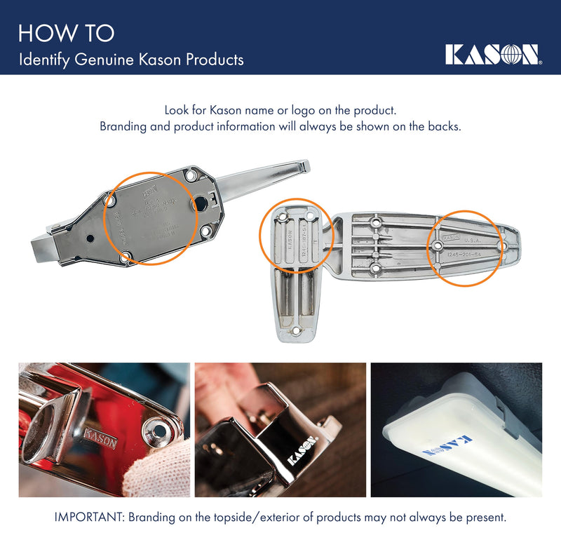 Kason 1094 SureClose Adjustable Wide-Hook, Flush to 3/4 Inch Offset, 11094000026 Hook: Flush to 3/4 Inch