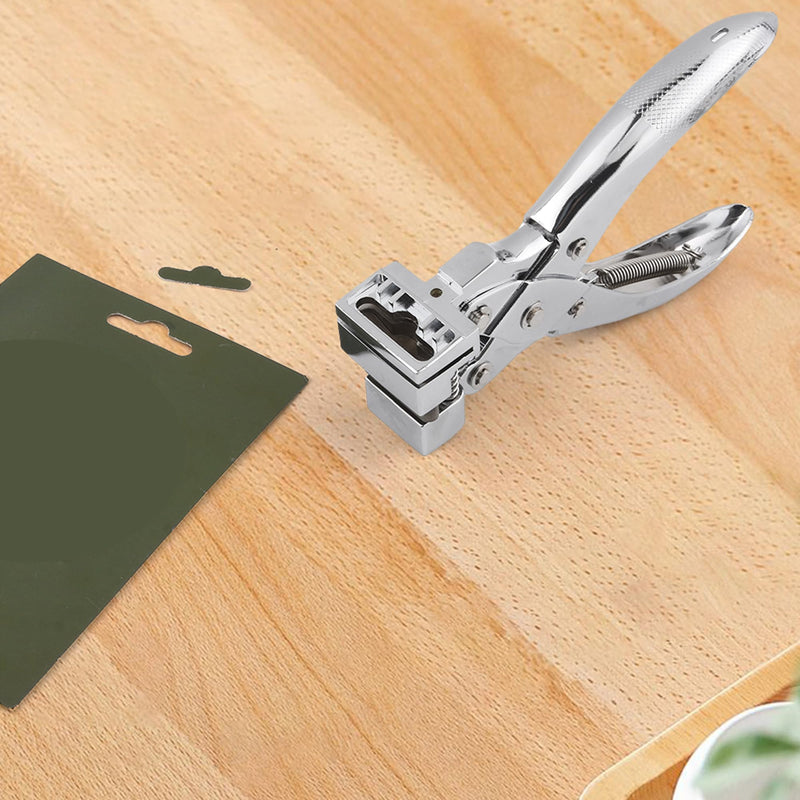 T-Slot Hole Punch Heavy Duty - Steel Handheld Hanger Hole Punch Tag Punches Airplane Hole Punches for Paper Crafts, Badge & ID Card, PVC Cardboard