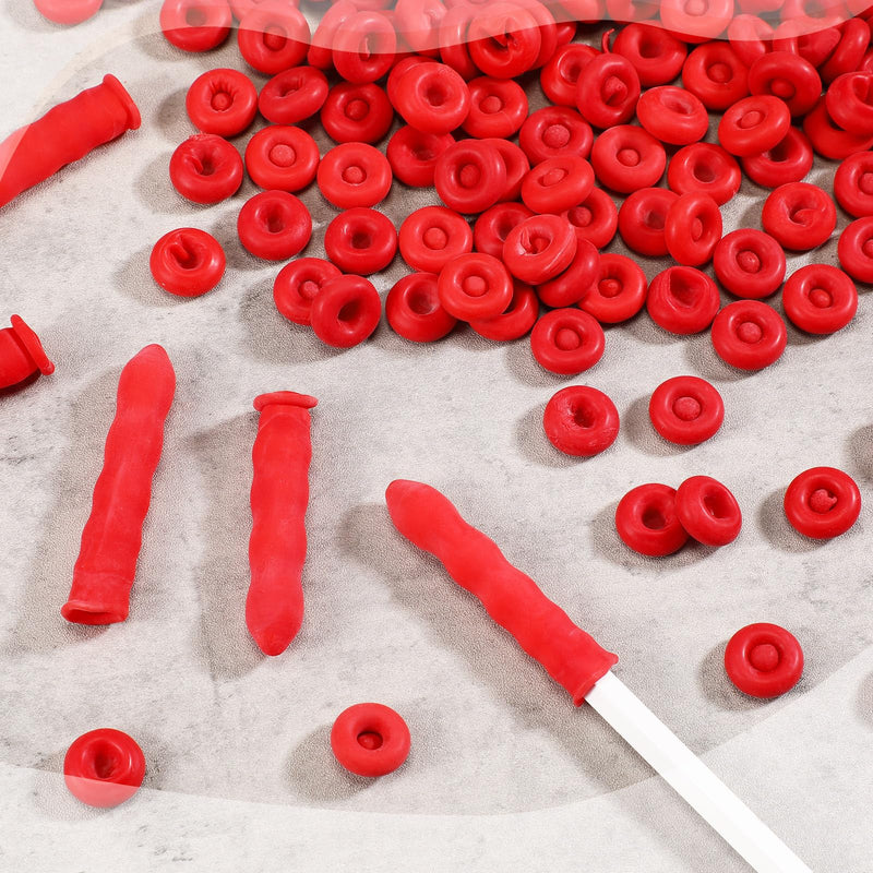 Caulk Cap Caulk Saver Cap Caulk Finishing Tool Caulk Saver Caps Caulking Tube Covers Tube Caps for Sealing and Preserving, Red (35 Pieces) 35