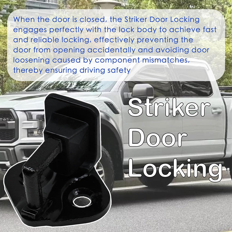 Striker Door Locking 9L3Z1522008A Compatible with Ford F-150 2009-2014,Striker Door Locking Mechanism Left Right Front (2 Pcs) 2 Pieces