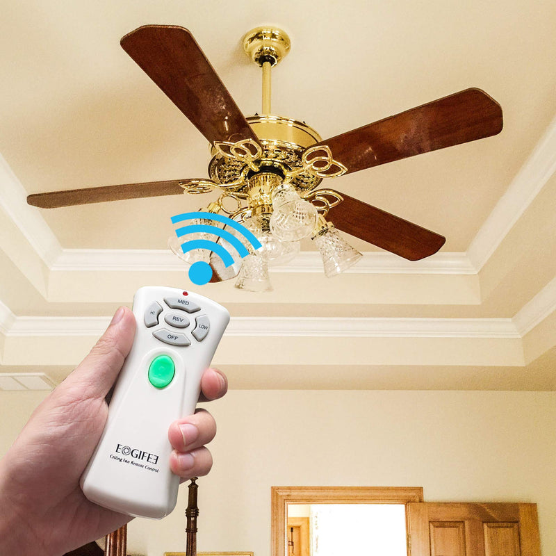 Ceiling Fan Remote Control with Reverse, Light Dimmer, 3 Speed Adjustable Control of Replacement of Hampton Bay CHQ7080T UC7080T Remote Control Only Remote