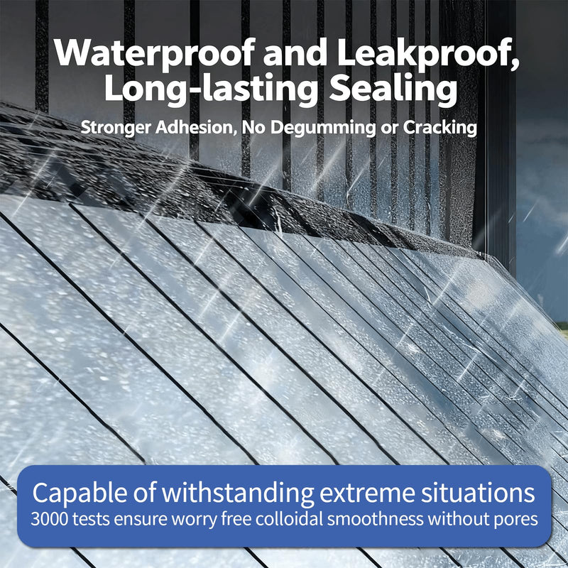 9900 Sealant Waterproof,Outdoor Silicone Sealant, Permanently Repairs Roof & Wall Cracks, Waterproof, Heat & Stretch-Resistant, Tough & Tear-Proof for Exteriors (White) White
