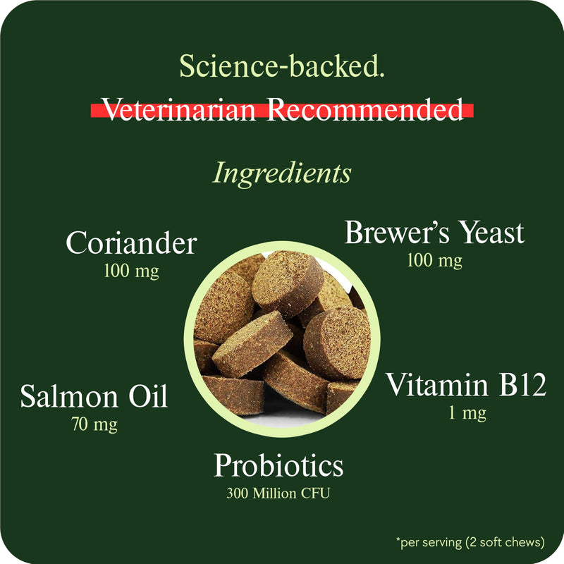 Chewable Flea and Tick Prevention for Dogs - 120 Chews (Beef) - Vet-Recommended Natural Supplement - Made in USA - Oral Dog Flea and Tick Treatment Treats for All Breeds & Sizes - VetGrade™