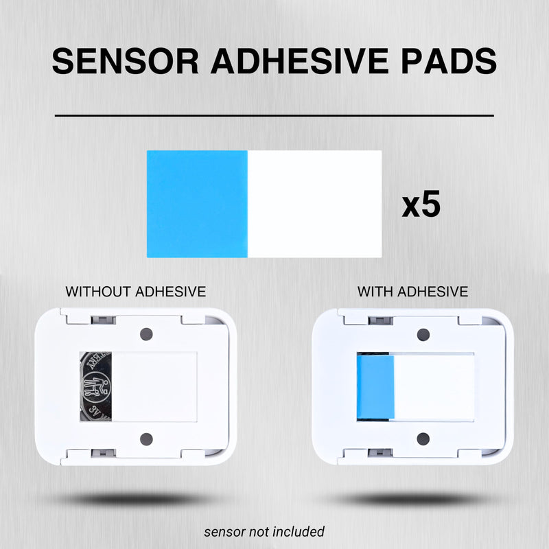 Replacement Adhesive for SimpliSafe Alarm Entry Sensors and Magnets – Strong Double-Sided Tape for Easy Installation (5 Sensor Pads & 5 Magnet Pads)