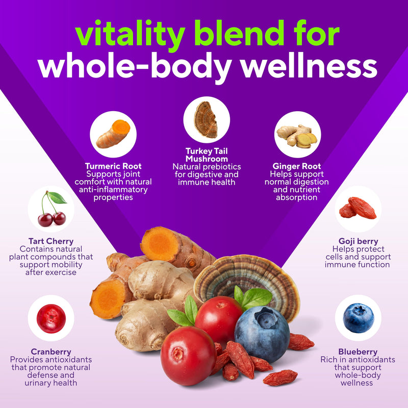 VitaFusion for Dogs Superfood Multivitamin – Daily Immune, Skin & Bone Support with Vitamins A, D & E + Antioxidant Superfoods – Vet Formulated Wellness for Puppies to Senior Dogs, 120 Chews.