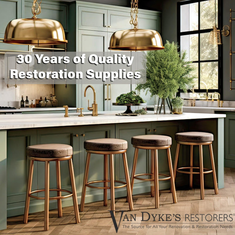 Van Dyke's Restorers Solid Brass Gallery Spindles for Furniture Accents (Single Post or Double Post) Single Post - Center, Antique Brass Single Center Post