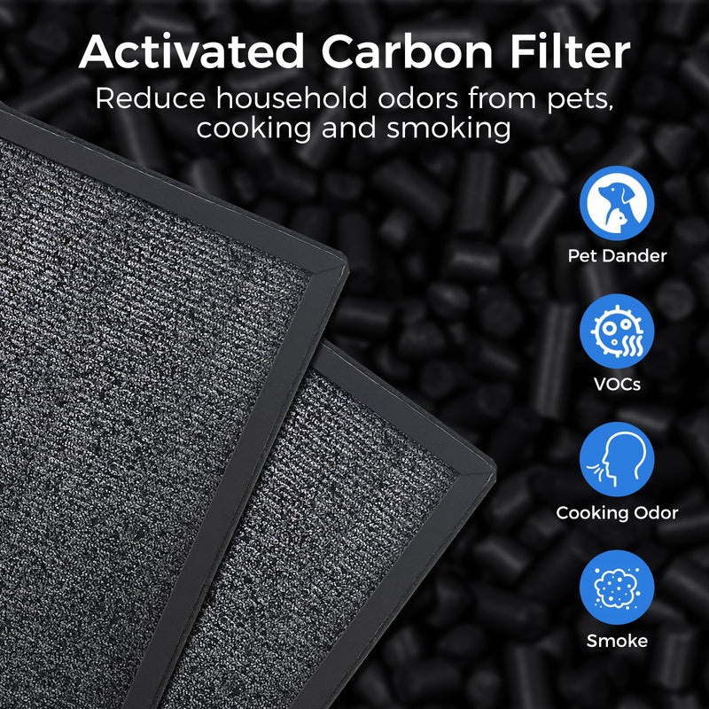 Original Replacement Filter Compatible with Bmasse Air Purifier,2Pack,White