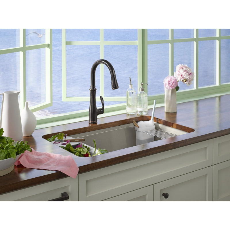 Kohler K-6239-0 15-11/16" x 6-7/8" Rinsing Colander with Cutting Board White