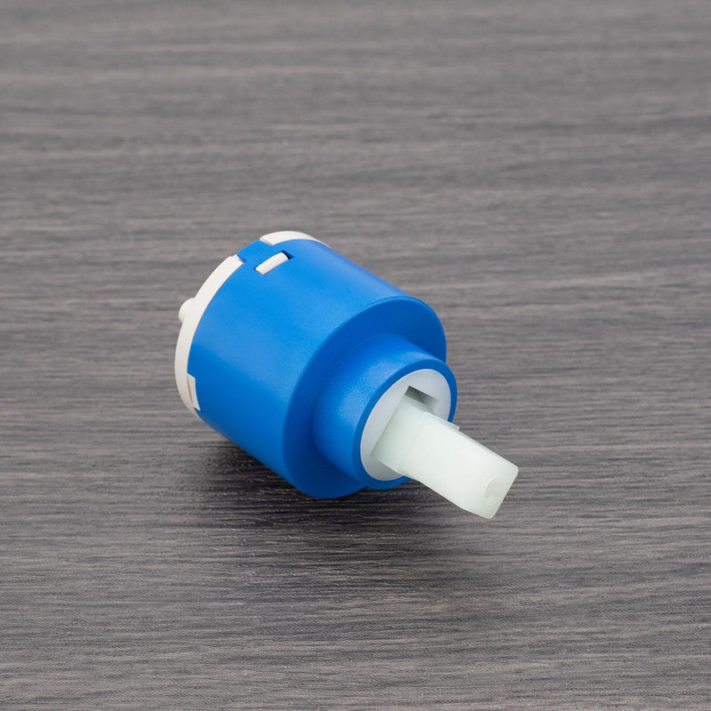 Create idea 40 mm Replacement Faucet Cartridge Ceramic Cartridge Tap Low Noise Three-Layer Filtering Square Stem Ceramic Cartridge for Kitchen Blue 40mm