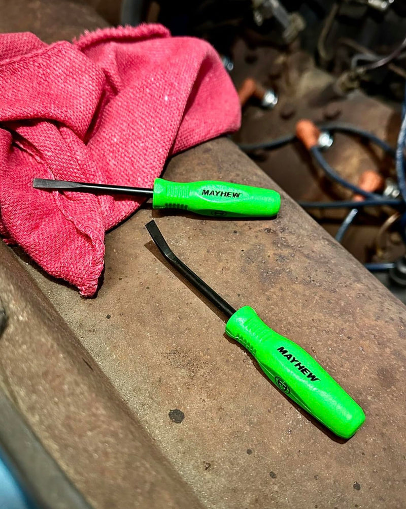 Mayhew Tools 31093GN Mini Heavy Duty Pry Bar, 2-Piece Set, Green