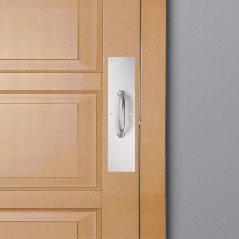 National Hardware Door Pull Plate for Door Handles on Front and Back Doors, Commercial Door Pull Handle for Swinging Doors or High Traffic Areas, N270-404 in Satin Aluminum,Oil-Rubbed Bronze,6"x30"