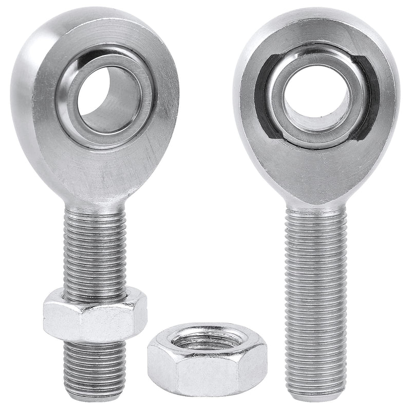 1/2" Heim Joint Rod End Kit,.5" Chromoly Heim Joints Panhard Rod End Kit for Steering,Suspension, Traction Bars, Right&Left Hand Thread Steering Joints with Jam Nuts - 1Set 1/2 inch 1 Pair