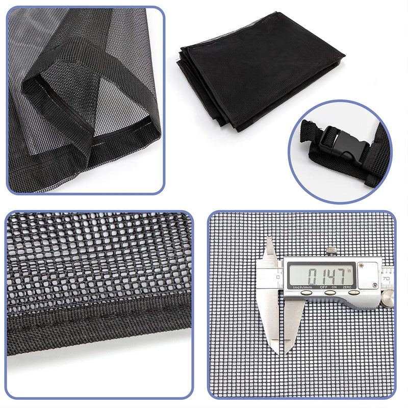 Full Mesh Air Conditioner Cover – AC Cover Designed to Protect Coils from Clogging - Leaves, Grass, dust and Debris - Outdoor Protection Grey 32x32x36