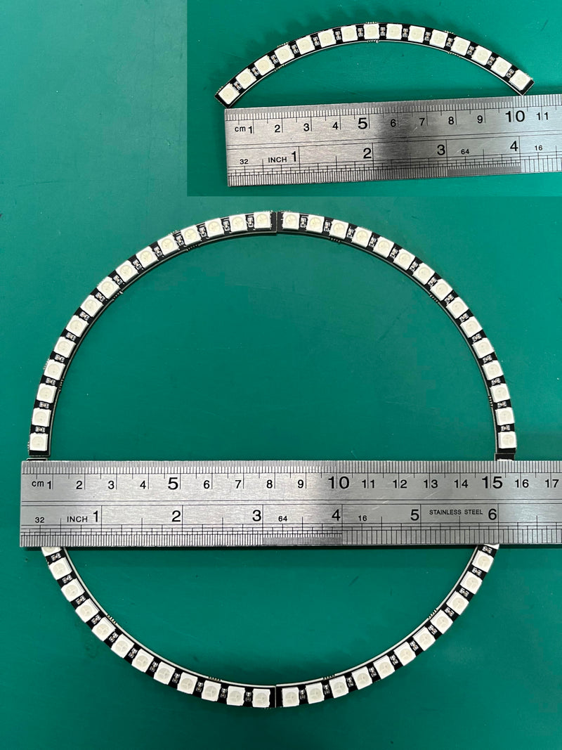 60 Bits RGB LED Rings 60 X WS2812B 5050 Rings Lamp Light with Integrated Drivers for Arduino RPI SK6812