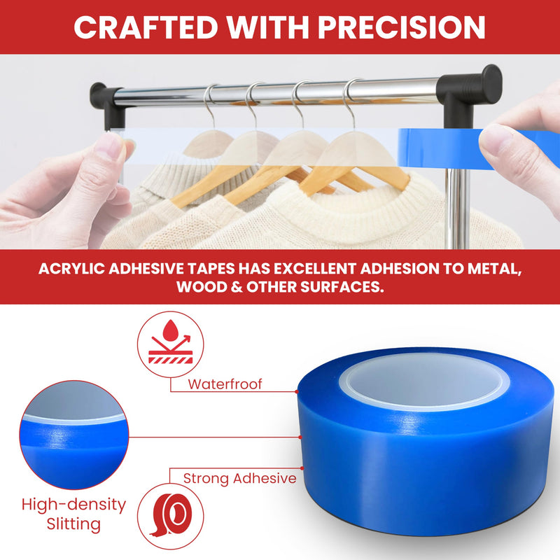 GGR Supplies T.R.U. UHMW High Impact Abrasion Resistant Slippery Tape with Acrylic Adhesive. 36 Yards (2" (50mm)) 2" (50mm)