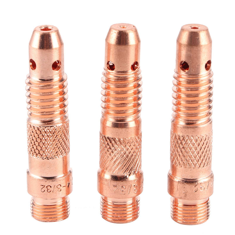 Akozon Welding Gun Accessory Kit 17Pcs Welding Nozzle Welder Tip with Tungsten Wire for Torch 17/18/26
