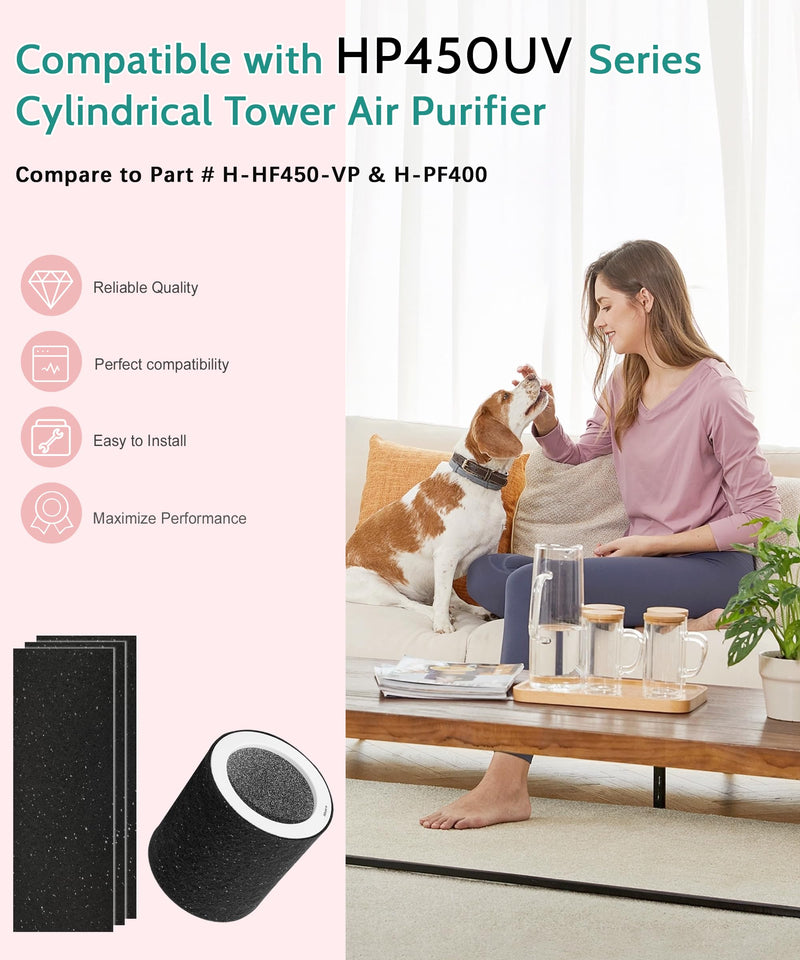 H-HF450-VP Replacement Filter for Hunter Air Purifier HP450