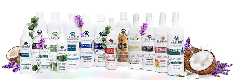 Lillian Ruff Berry Blue Brightening Face and Body Wash for Dogs and Cats - Tear Free Blueberry Shampoo - Remove Tear Stains, Hydrate Dry Itchy Skin, Add Shine & Luster to Coats - Made in USA (16oz) 16 Fl Oz (Pack of 1) - PawsPlanet Australia