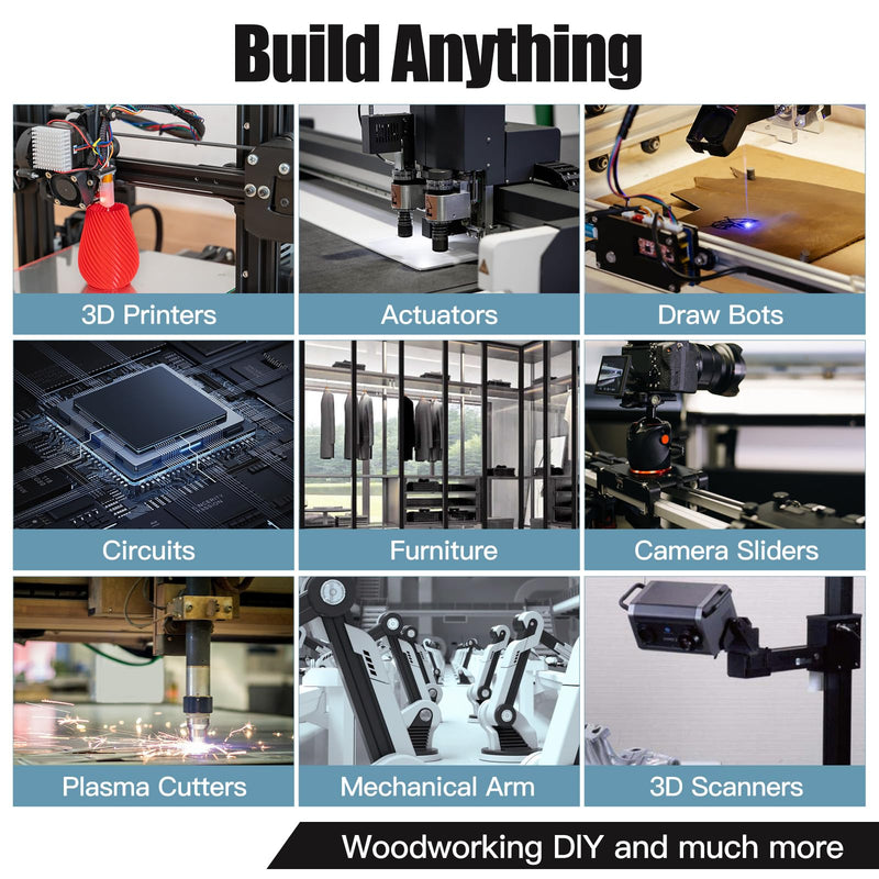 2pcs 350mm V Slot 2040 Aluminum Extrusion European Standard Anodized Black Linear Rail for 3D Printer Parts and CNC DIY (13.8inch) 2PCS 2040V