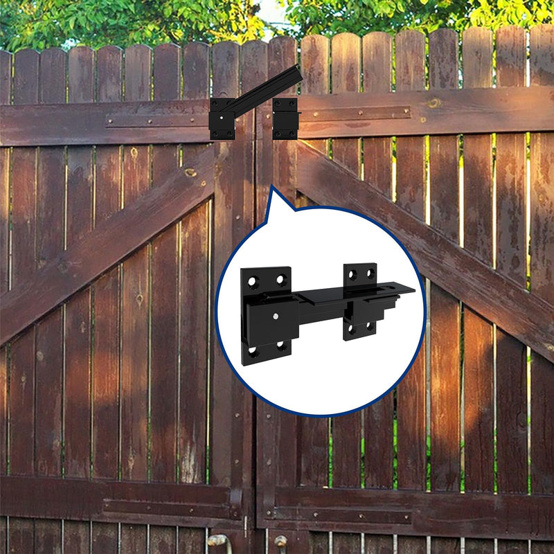 6" Flip Gate Latch Lock,Aluminum Alloy Safety Door Latch with Padlock Hole,Gate Latches for Wooden Fence, Barn Door Lock Latch,Outdoor Gate,Shed Door Latch,Yard,Cabinet 1