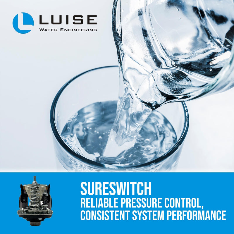 Pressure Switch (Square D)-FSG2 | Adjustable Pressure Control Switch for Water Pump Systems110V | Diff. Well Pressure Switch-1.4-4.6 bar (L660.0000) - Distr. Luise 1.4-4.6 P1