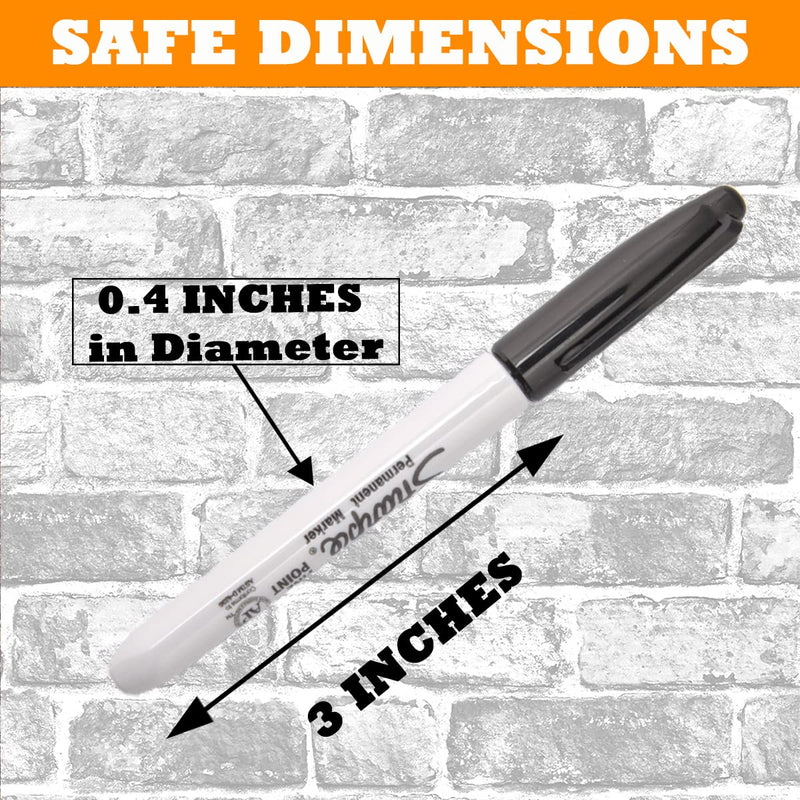 Fake Pen Diversion Safe Marker (1 Pack) - Realistic Pen Diversion Safe - Hidden Secret Compartment Decoy Permanent Marker - Hide And Store Money Waterproof Storage Cash Holder Container Lock Pen - 1 Pack Black