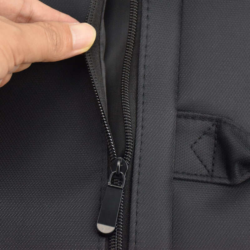 enyuwlcm Waterproof Oxford Handle Document Bag Briefcase for Men File Tote Bag for Carrying Paper Files Black