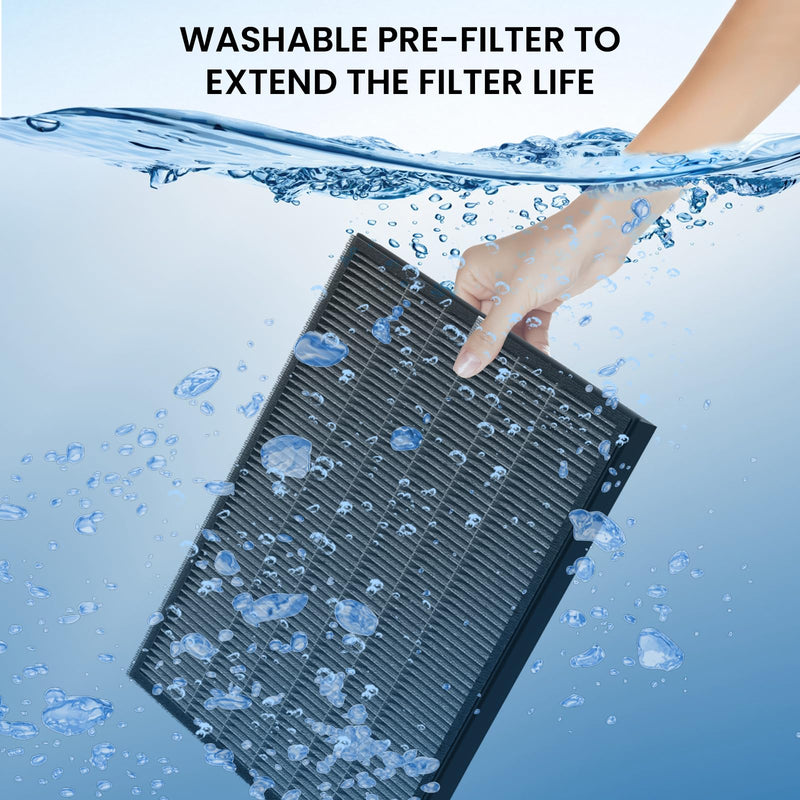 JH22C Air Purifier Filter Replacement, HEPA Air Filters, Replacement Filter for JH22C Air Purifier Models, Home Air Purifier Accessories Set 1 Pack 1.3" x 14.5" x 11.3"