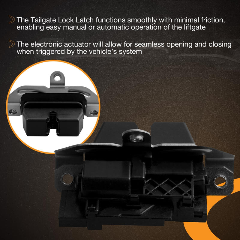 Tailgate Trunk Manual Lock Actuator Compatible with Ford Explorer, Escape, Edge, Police Interceptor, Mustang 2018-2023, Lincoln Nautilus, MKX 2015-2023, Replace FA1Z7443150C