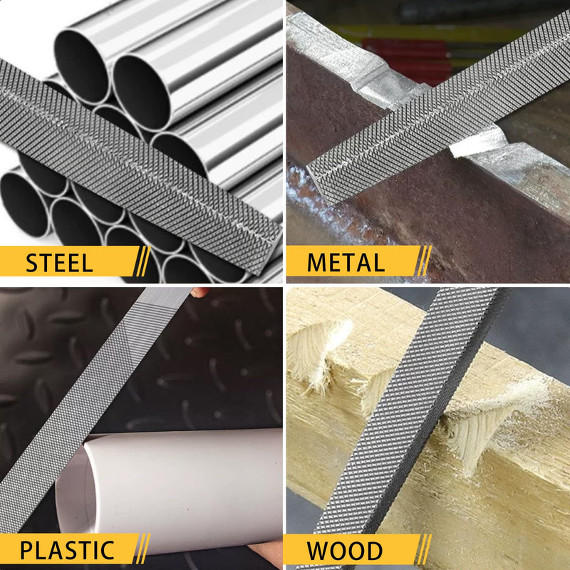 8 inch Triangular Metal File, Professional Carbon Steel file, Tool Sharpener for Professionals and DIY 8 inch