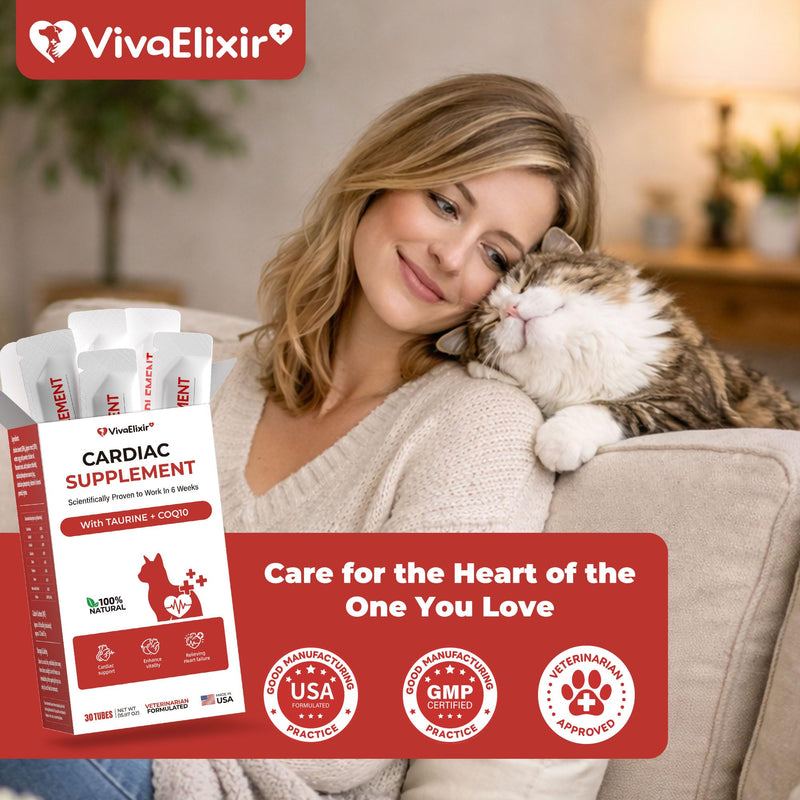 Taurine Supplement for Cats, Taurine Paste for Cats, Supports Heart & Eye Health, Boosts Energy & Vitality, Helps Maintain Healthy Cardiac Function, for Kittens & Adult Cats，30 Likable Gel Tubes