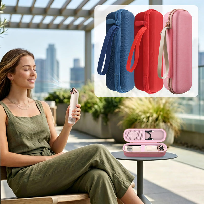 Hard Carrying Case for Dyson HushJet Mini Cool Fan, Pink Pink Case