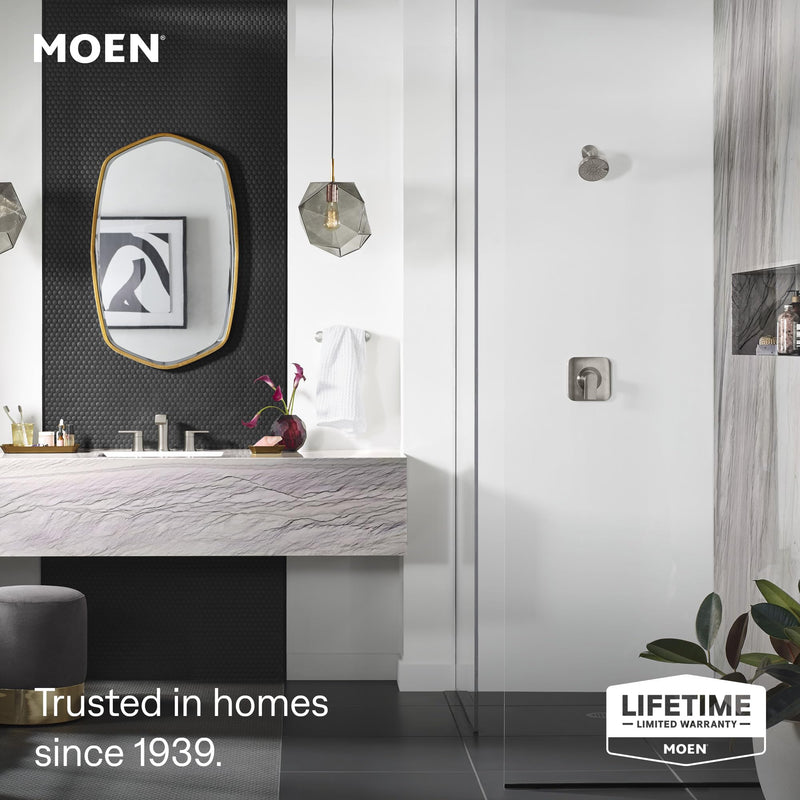Moen T2471 Genta LX Chrome Posi-Temp Shower Trim Kit, Valve Required 7.72 x 7.87 x 4.57 inches (Pack of 1)