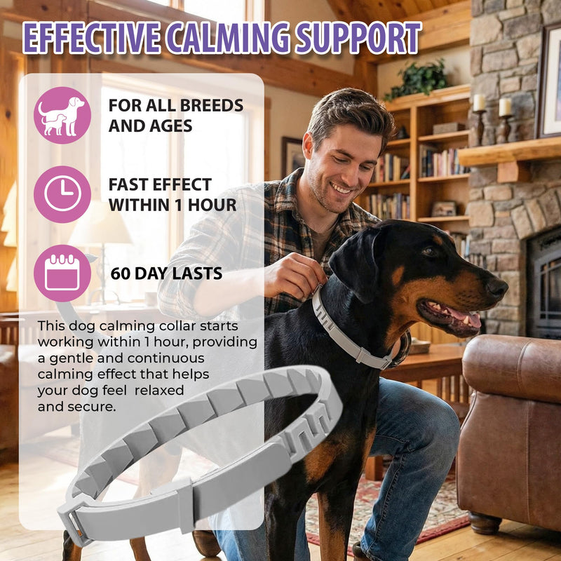 Calming Collar for Dogs 4 Pack – Dog Pheromone Collars Anxiety Relief, Stress & Separation – 25 Inches Adjustable Fits Small Medium Large Dogs – Long Lasting 60 Days, Helps Reduce Bad Behavior