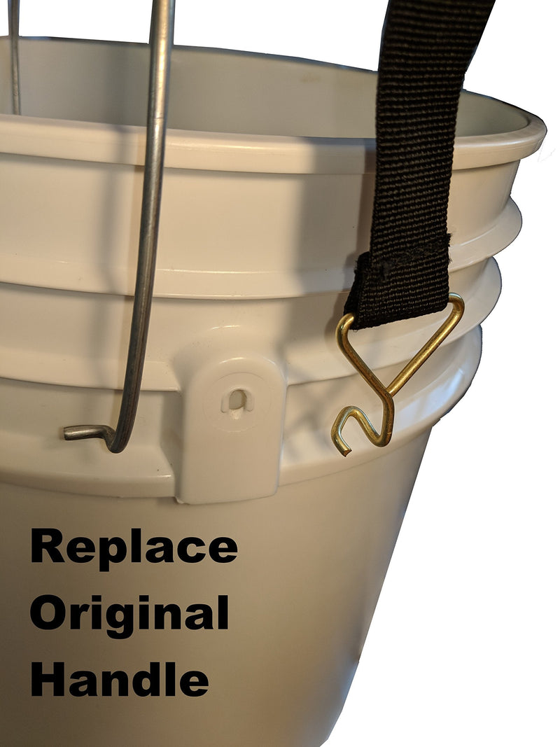 5 Gallon Bucket Shoulder Carrying Strap - Length Extension Replacement for Wire Handle